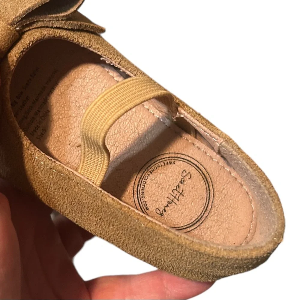 SweetHoney big bow dude ballet shoes size infant 5